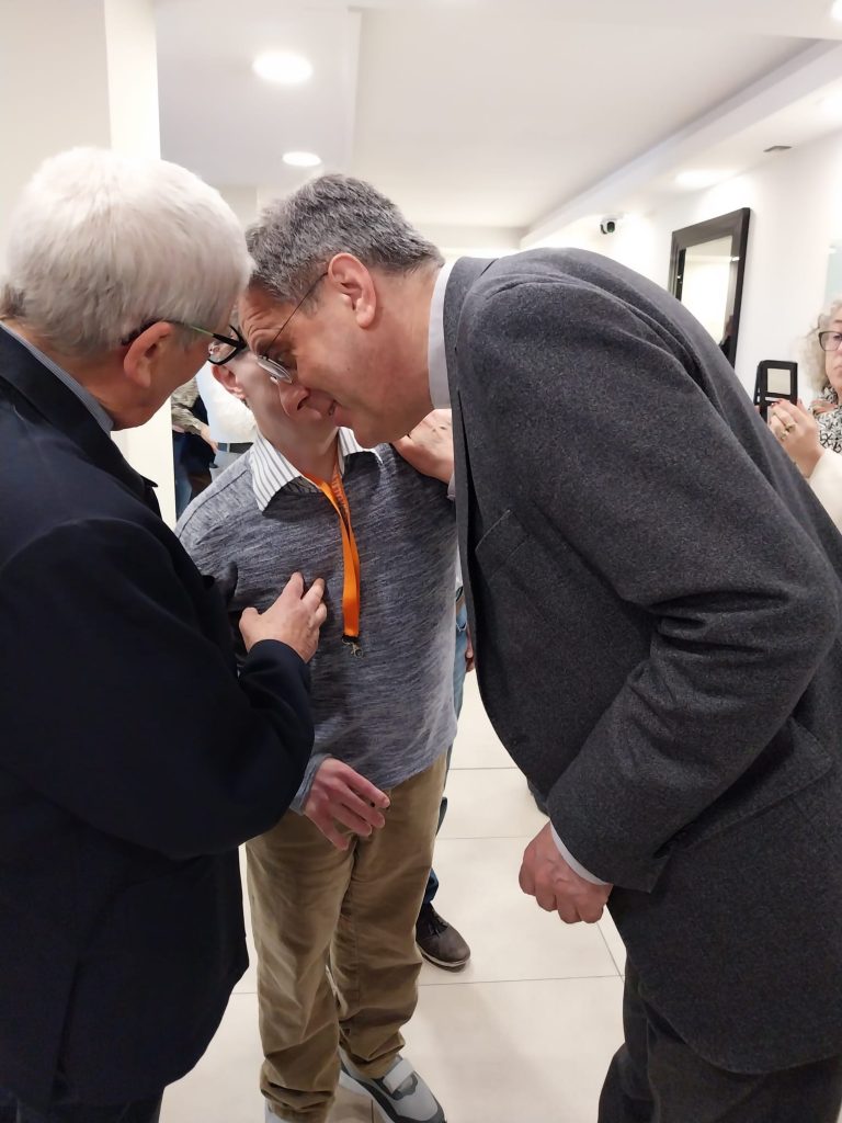 Il vescovo Battocchio e Paolo Fabretto del Piccolo Rifugio