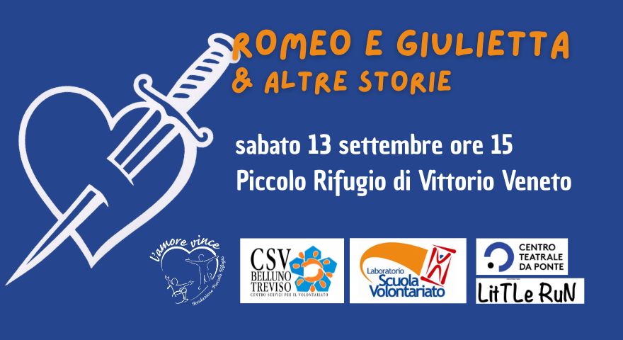 romeo e giulietta,. reading al Piccolo Rifugio di Vittorio Veneto